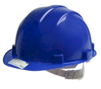 Каска защитная TUNDRA, для строительно-монтажных работ, с пластиковым оголовьем, синяя