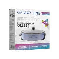 Сковорода электрическая GALAXY GL-2664, 1700Вт, регулятор температуры, диаметр 32-34см