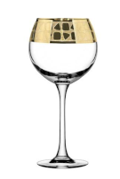 Набор бокалов для вина с узором 