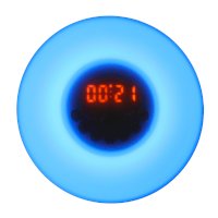 Часы-будильник с циферблатом LADECOR CHRONO 529-197, 10х8х4см, FM-радио, блютус-колонка, пластик