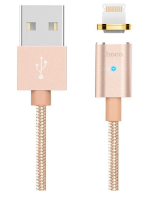 Кабель HOCO U16 для мобильных устройств USB, Apple, магнитный, 1,2м, золотой
