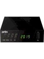 Цифровой ресивер Perfeo "STREAM-2" (DVB-T2/С, HDMI, 2-USB, пульт ДУ)