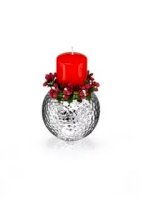 Свеча ХК декоративная Цветок ароматизированная, с подсвечником