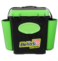 Ящик рыболова зимний Helios "FishBox" односекционный (10 л) зеленый