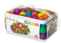 Набор пластиковых мячей для игровых центров 100шт, d6,5см, от 3 лет, INTEX 49602