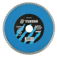 Диск алмазный отрезной TUNDRA, Turbo сухой рез 230 х 22,2 мм + кольцо 16/22,2 мм