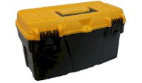 Ящик инструментальный IDEA "Титан 21" черный с желтым 275*530*290 М2933