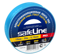 Изолента Safeline синяя 15мм*20м 10 штук