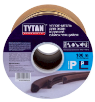 Уплотнитель Tytan Professional тип P 100м 9*5,5мм черный