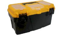 Ящик инструментальный IDEA "Титан 18" с секциями черный с желтами 235*430*250 М2936