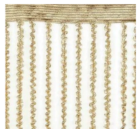 Занавеска декоративно-нитяная, плоское плетение, 300*300см, бежевая, 57