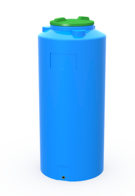 Емкость 300л, вертикальная цилиндрическая ТЦВМ-300, цвет голубой