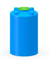 Емкость 750л, вертикальная цилиндрическая ТЦВП-750, цвет голубой