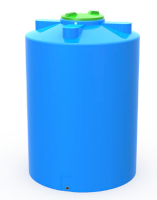 Емкость 1000л, вертикальная цилиндрическая ТЦВП-1000, цвет голубой