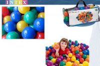 Набор пластиковых мячей для игровых центров 100шт, d6,5см, от 3 лет, INTEX 49602