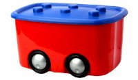 Ящик для игрушек IDEA Моби бирюзовый М2598